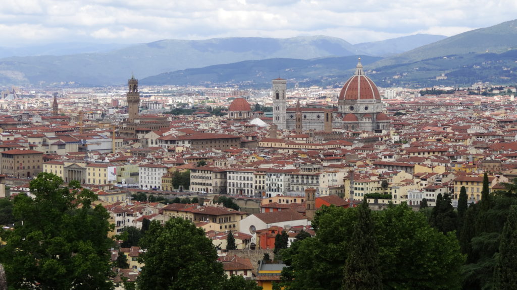 La ville de Florence vue depuis la Basilique San Miniato al Monte