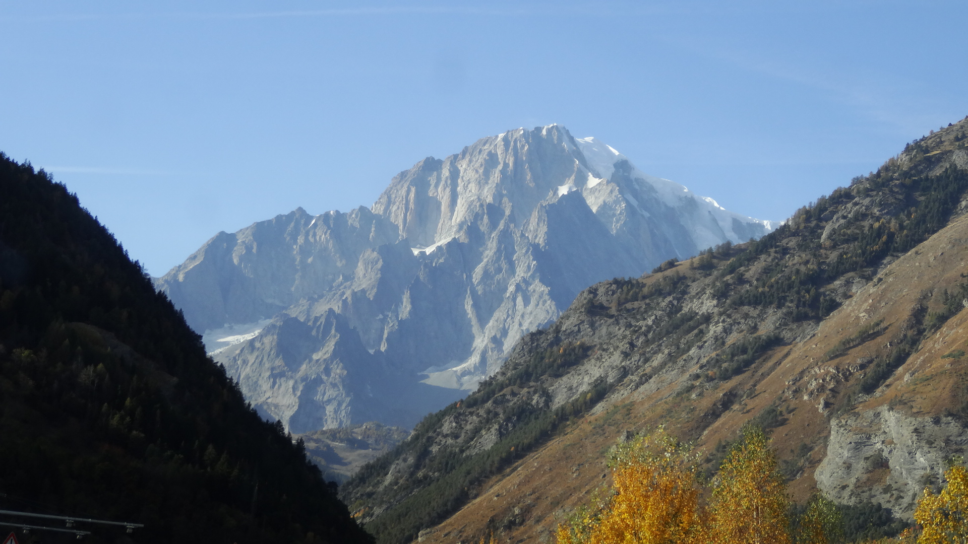 L'arrivée vers le tunnel du Mont-Blanc