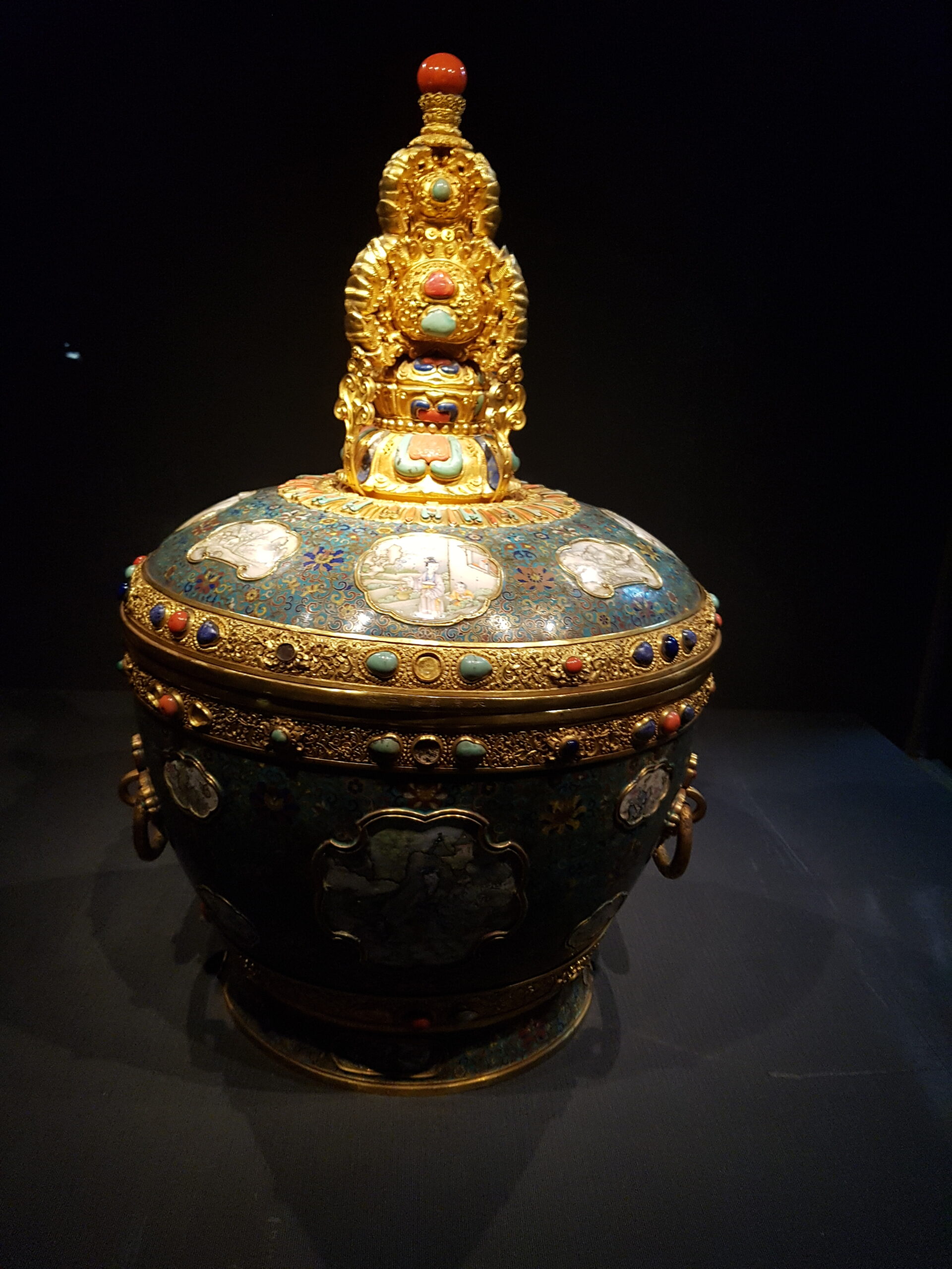 Vase chinois dans le musée de Taipei