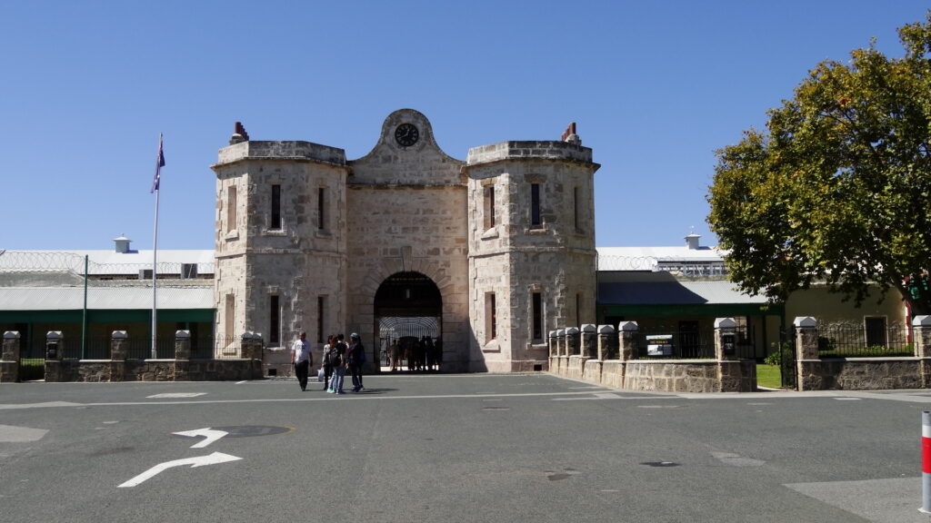 L'entrée de la vieille prison de Fremantle